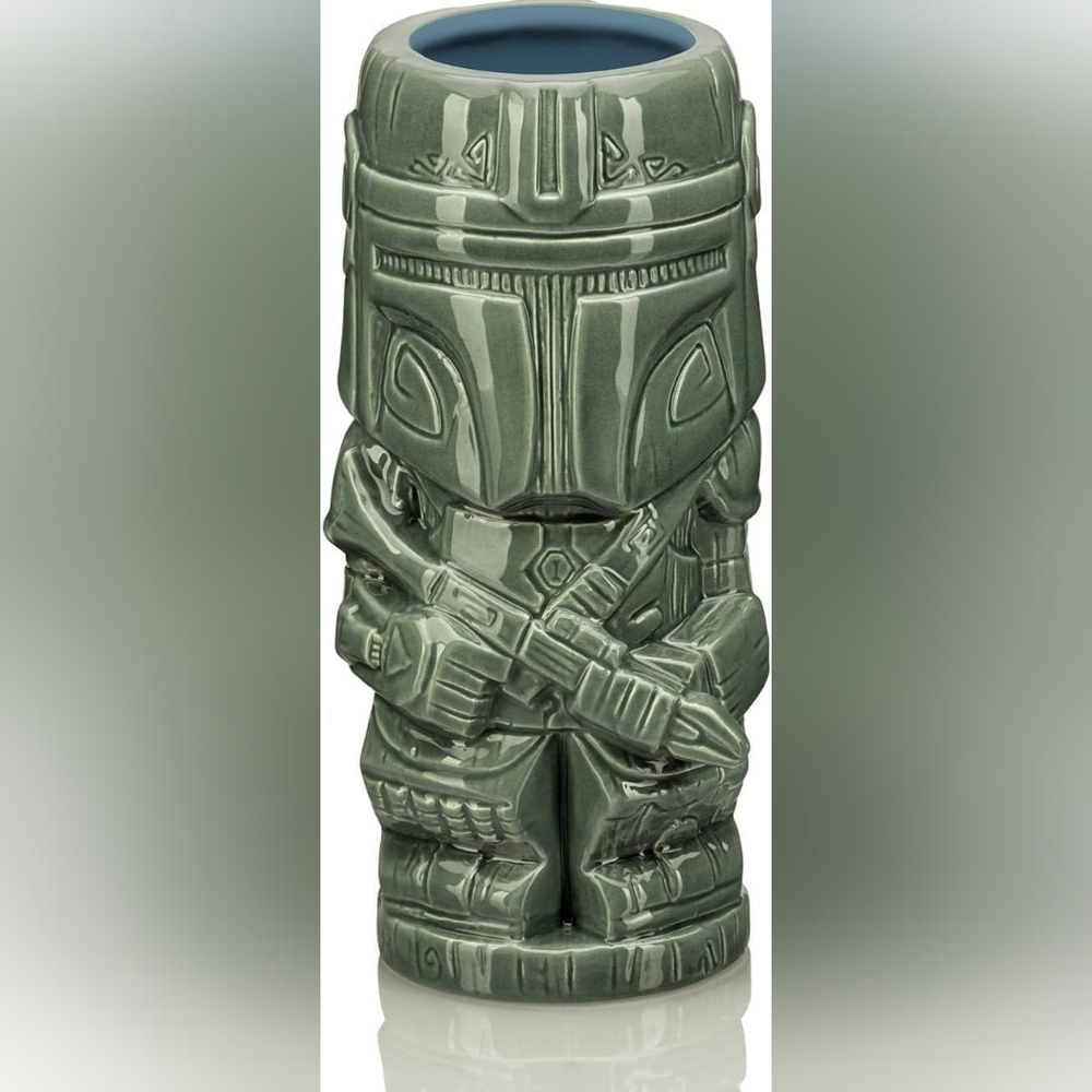 NIB Mandalorian Geeki Tiki Mug - Green Ceramic Collectible